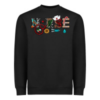Black christmas nurse Heavyweight Sweatshirt - RanaPortraitStore