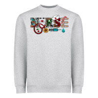 Heather Grey christmas nurse Heavyweight Sweatshirt - RanaPortraitStore