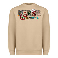 Mushroom christmas nurse Heavyweight Sweatshirt - RanaPortraitStore