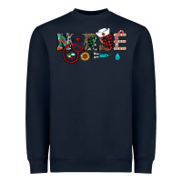 Navy christmas nurse Heavyweight Sweatshirt - RanaPortraitStore