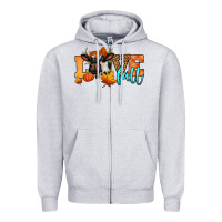 Heather Grey love fall holstein cow Zipper Hoodie - Jasminsmagicworld