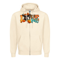 Sandshell love fall holstein cow Zipper Hoodie - Jasminsmagicworld
