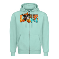 Seafoam love fall holstein cow Zipper Hoodie - Jasminsmagicworld