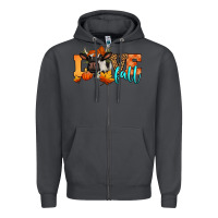 Smoke love fall holstein cow Zipper Hoodie - Jasminsmagicworld