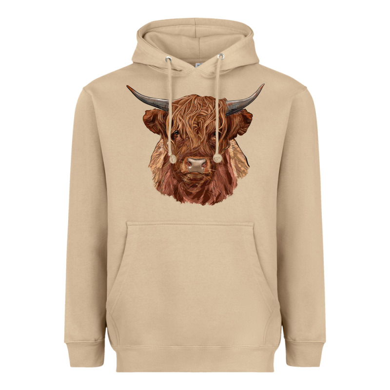 Highland Cow Heavyweight Hoodie by RanaPortraitStore | Teevron