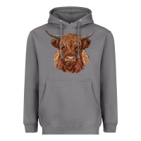 Storm highland cow Heavyweight Hoodie - RanaPortraitStore