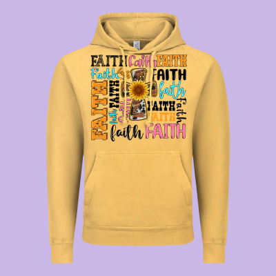 Faith Cross Vintage Hoodie Designed By Artiststas
