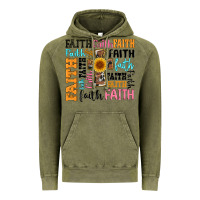 Vintage Olive faith cross Vintage Hoodie - Artiststas