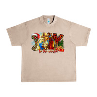 French Oak Joy To The World Urban Heavy Tee - CowhideDigitalArt