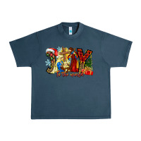 Midnight Navy Joy To The World Urban Heavy Tee - CowhideDigitalArt