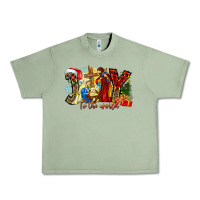 Oil Green Joy To The World Urban Heavy Tee - CowhideDigitalArt