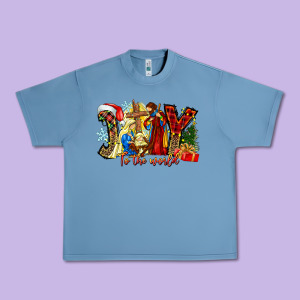 Joy To The World Urban Heavy Tee Designed By Cowhidedigitalart