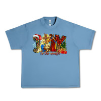 Pebble Blue Joy To The World Urban Heavy Tee - CowhideDigitalArt