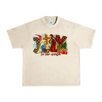 Sandshell Joy To The World Urban Heavy Tee - CowhideDigitalArt