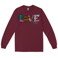 Burgundy Love More Long Sleeve Tee - SublimationCraftShop