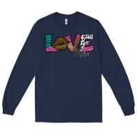 Navy Love More Long Sleeve Tee - SublimationCraftShop