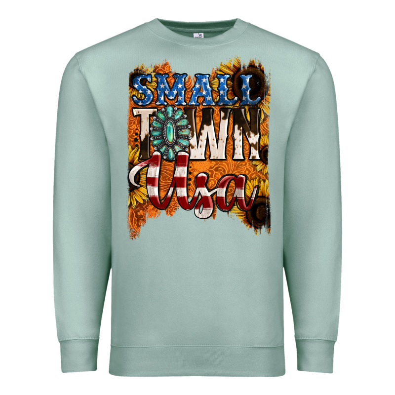 Small Town Usa Gemstone Premium Sweatshirt by Jasminsmagicworld | Teevron