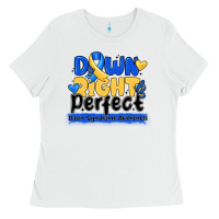 Down Right Perfect Down Syndrome Awareness Ladies Tee | Teevron