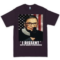 Plum Notorious R.B.G. Funny Progressive, Liberal Ruth Bader Ginsburg Premium Tee - artisFamous