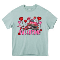 Arona Hello Valentine Valentine's Day truck Heavy Core Tee - FaDigitalArtStudio