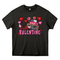 Asphalt Hello Valentine Valentine's Day truck Heavy Core Tee - FaDigitalArtStudio