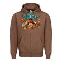 Chestnut thanksgiving spice mom pilgrim cow Zipper Hoodie - Jasminsmagicworld