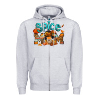 Heather Grey thanksgiving spice mom pilgrim cow Zipper Hoodie - Jasminsmagicworld