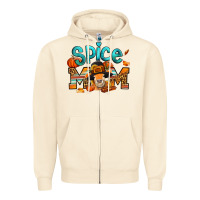 Sandshell thanksgiving spice mom pilgrim cow Zipper Hoodie - Jasminsmagicworld