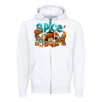 Thanksgiving Spice Mom Pilgrim Cow Zipper Hoodie | Teevron