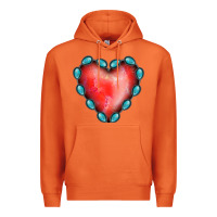 Carrot Gemstone Red Heart Premium Hoodie - Jasminsmagicworld