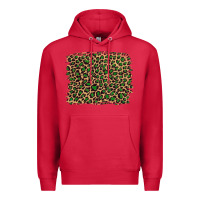 Cardinal leopard with green glitter Premium Hoodie - Artiststas