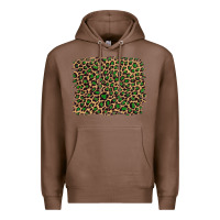 Chestnut leopard with green glitter Premium Hoodie - Artiststas