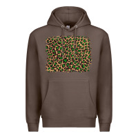 Coffee leopard with green glitter Premium Hoodie - Artiststas