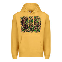 Mustard leopard with green glitter Premium Hoodie - Artiststas