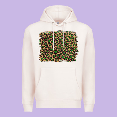 Leopard With Green Glitter Premium Hoodie Designed By Artiststas