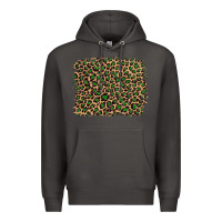 Smoke leopard with green glitter Premium Hoodie - Artiststas