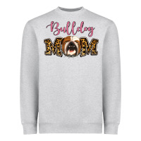 Heather Grey Bulldog Mom Heavyweight Sweatshirt - Jasminsmagicworld