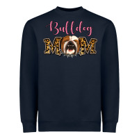 Navy Bulldog Mom Heavyweight Sweatshirt - Jasminsmagicworld
