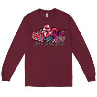 Burgundy love never fails Long Sleeve Tee - SublimationCraftShop