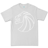 Dove Grey outline seven lions Premium Tee - artisFamous