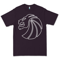 Plum outline seven lions Premium Tee - artisFamous