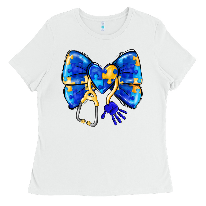 Down Syndrome Ribbon Ladies Tee by CowhideDigitalArt | Teevron