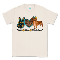Natural peace love dachshund Classic Tee - RanaPortraitStore