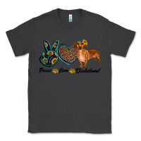 Smoke peace love dachshund Classic Tee - RanaPortraitStore