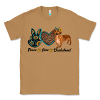 Toasted Coconut peace love dachshund Classic Tee - RanaPortraitStore