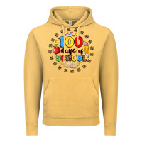 Vintage Mustard 100 days of school Vintage Hoodie - Artiststas