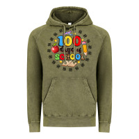 Vintage Olive 100 days of school Vintage Hoodie - Artiststas