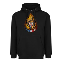 Black american sunflower bullskull teardrop earrings Heavyweight Hoodie - Jasminsmagicworld