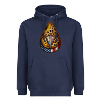 Navy american sunflower bullskull teardrop earrings Heavyweight Hoodie - Jasminsmagicworld