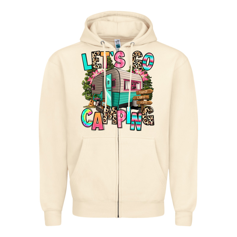 Let's Go Camping Zipper Hoodie by RanaPortraitStore | Teevron